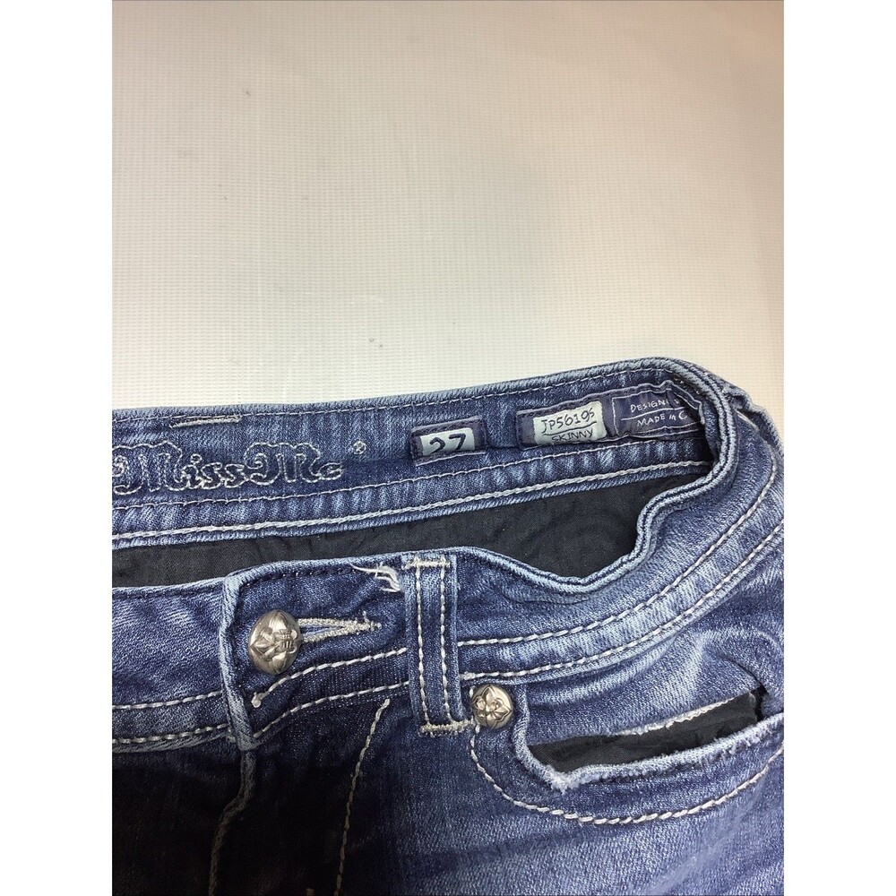 MISS ME JEANS SIZE 27 SKINNY JP56195 INSEAM 30